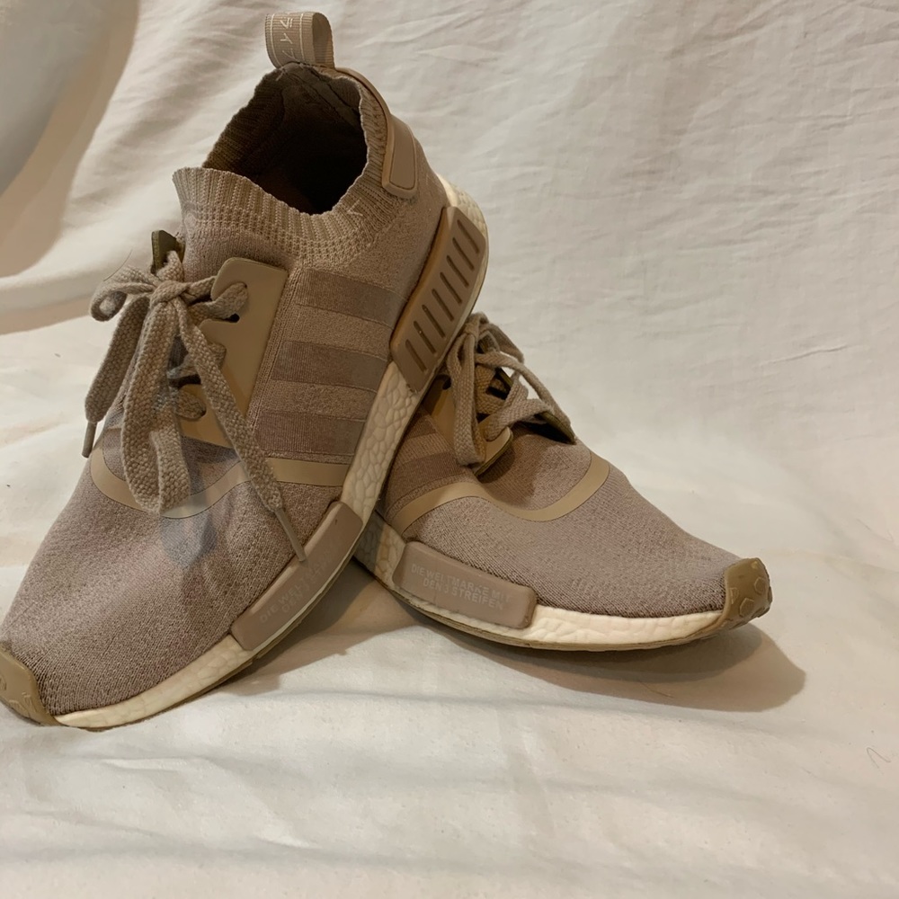 Tan adidas nmd shoes